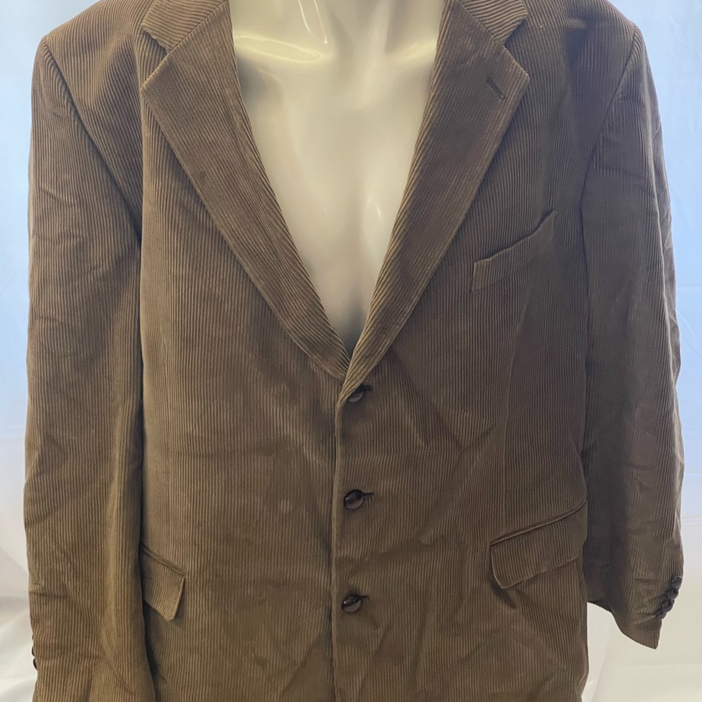 Classic Tan Corduroy Blazer for Men